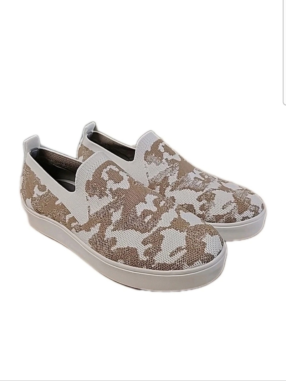 NEW Bernie Mev Jenna Rose Gold  Knit 1" Platform Sneakers Women’s Size 10.5/11